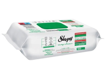 Серветки вологі для прибирання Sleepy easy clean, з білим милом та оцтом, з клапаном, 100шт