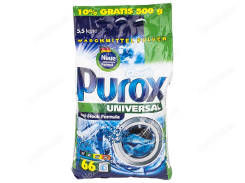 Стиральный порошок бесфосфатный Purox Universal 5,5кг Германия