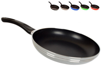 Сковорода с антипригарным покрытием (расцветки ассорти) D26см