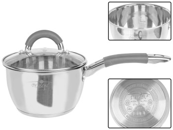 Ковш с крышкой Stenson Cooker индукционное дно D16 1,9л