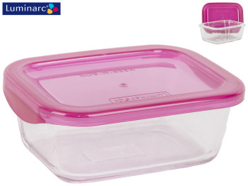 Контейнер стеклянный Luminarc Keepn Box прямоугольный, с пластиковой крышкой 380мл 22449