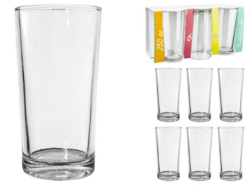 Набор стаканов Highbale, цилиндр, 250мл (цена за набор 6шт)