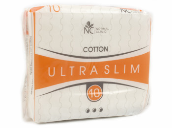 Прокладки для крит. дней Normal Clinic ultra slim cotton 3капли (цена за уп. 10шт) NCS02D