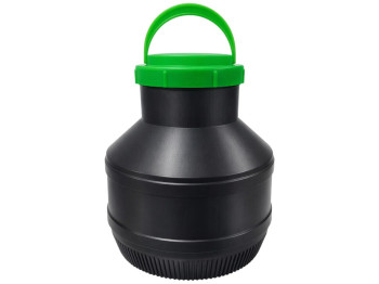 Бидон Консенсус, круглый, пластик, 10л, 15х31см, цвет черный