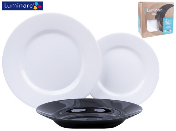 Сервиз столовый Luminarc Plumi Black&White (цена за набор 18 предметов) 40381