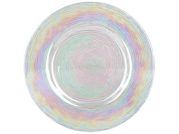 Тарелка сервировочная, 33х1,8см, цвет - прозрачный перламутр