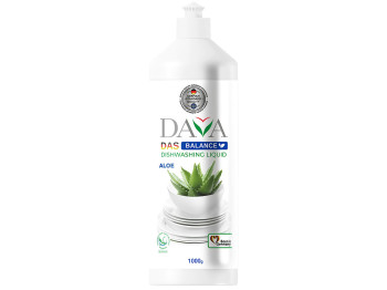 Засіб для миття посуду Dava Das Balance Aloe, екологічний, безфосфатний, з алое, 1 л