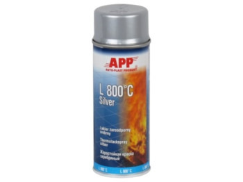 Краска App l650°c black spray, аэрозольная, серебро, 400 мл