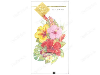 Салфетка Luxy MINI Тропические цветы 33х33 3 слоя 10шт