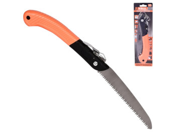 Пила-ножовка садовая складная, складной механизм, металлическое полотно, 175мм