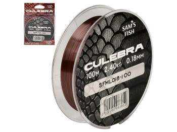 Леска Sam's Fish Culebra, 0,18мм, тест 2,4кг, 100м