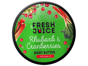 Крем-масло для тіла Fresh Juice Rhubarb & Cranberries, 200 мл