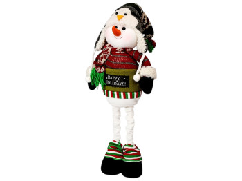 Фигура новогодняя Snowman, 61-94см (ноги-телескоп)