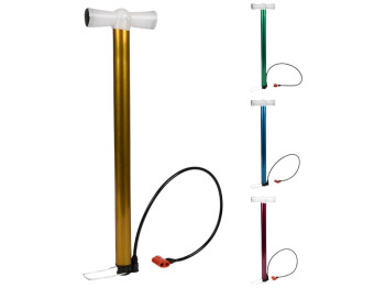 Насос для велосипеда, м'ячів та надувних виробів, метал, пластик, 55–86см