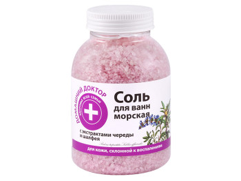 Сіль для ванн "Домашній доктор" з екстрактами череди і шавлії 1000г