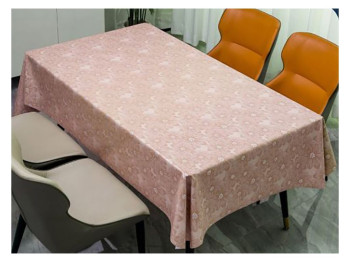 Клеёнка Style, ПВХ на тканевой основе, 1.40×20 м, с цветочным узором, цвет бежевый