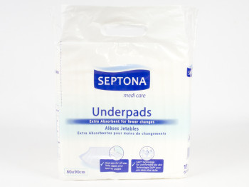 Пеленки одноразовые "Septona" 60x90см 15шт