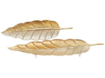 Набір металевих блюд Лист, 71см та 93см (ціна за набір 2шт)