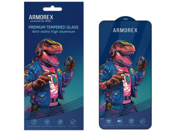 Защитное стекло ARMOREX 5D High-Alum Antistatic for iPhone 14 Pro Цвет Черный
