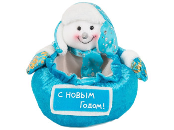 Новорічна іграшка "Кошик для подарунків" мікс