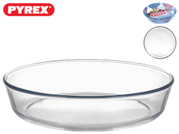 Форма для запікання жароміцна Pyrex Classic B&E sticker D26см 2,1л кругла 828B000
