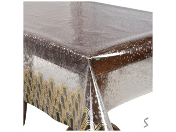 Клеенка жидкое стекло Laser, с голографическим рисунком, ПВХ, 1,37×20м (цена за рулон)