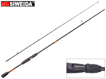Спінінг штекерний Siweida "Extrema" карбон IM8, 8 кілець, 2-секційний 2,1м 5-20г