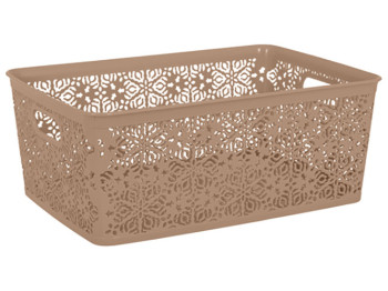Корзина Violet House 0504 №4 Ажур Caramel, без кришки, 14л, 8690065795854