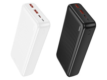 Power Bank Borofone BJ80A, 22.5W+PD20W, 20000mAh, литий-полимерный, ABS, поликарбонат, цвет черный