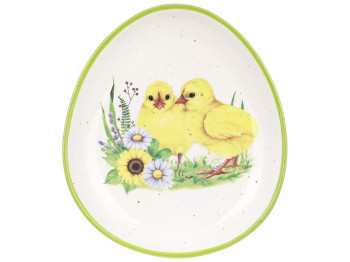 Блюдо керамічне у формі яйця Happy Easter, 20,5x18,2x3см