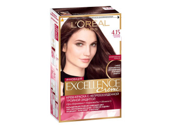 Краска для волос "Excellence Creme" повышенной устойчивости, оттенок 4.15