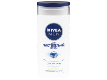 Гель для душу Nivea men "Для чутливої шкіри" для чоловіків, з екстрактом бамбука 250мл
