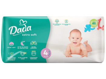 Підгузники дитячі Dada Extra Soft Maxi, розмір 4 (7-18кг), 46шт