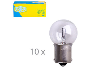 Лампа автомобильная для стоп-сигнала и проблесковых маячков Trifa 12V 15W BA15s (00351)