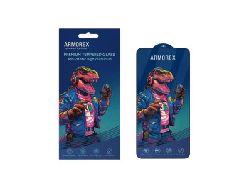 Защитное стекло Armorex 5D High-Alum AntiDust for Samsung S23 Plus 5G, черный