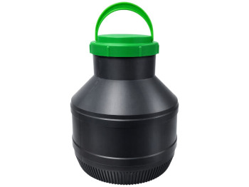 Бидон Консенсус, круглый, пластик, 15л, 15х40см, цвет черный