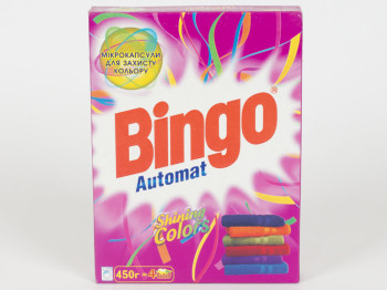 Стиральный порошок Bingo для автом. стирки для цветных тканей 450гр