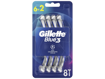 Бритви одноразові Gillette BLUE 3 Comfort 3 леза 6+2шт