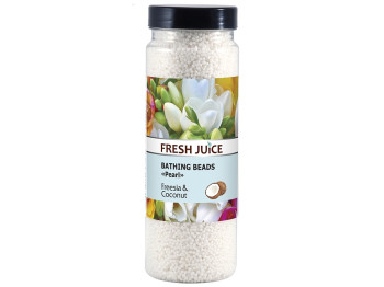 Бусинки для ванны Fresh Juice Freesia & Coconut, с экстрактом кокоса и ароматом фрезии, 450г