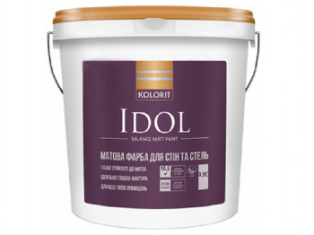 Краска интерьерная латексная Kolorit Idol (база С) 0,9л