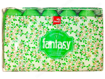 Мыло туалетное твердое Fantasy зеленое яблоко, 350г