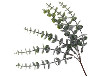 Эвкалипт пучок, 25см, цвет - зеленый с переходом от светлого к темному с глиттером