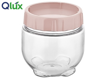 Банка пластиковая Qlux mix многофункциональная, 10x10x10см, 400мл, 15357
