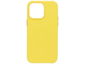 Чехол Leather Case для iPhone 14 Pro Max Цвет Canary yellow