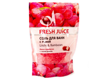 Соль для ванной Fresh juice Litchi&rambutan с пеной дойпак 500мл