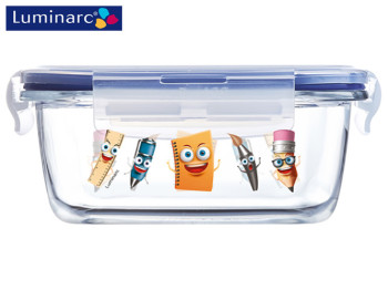 Контейнер пищевой Luminarc Pure Box Active Stationery квадратный 380мл Q0411