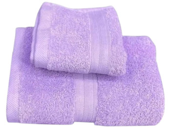 Набір рушників Soho Abba Lilac, бавовна, 50×90см, 70×140см, колір бузковий (ціна за набір 2шт)