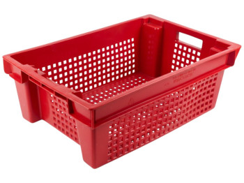 Ящик упаковочный Консенсус, пластик, 20×39×62см, цвет красный