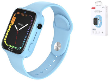 Детские смарт часы XO H140 4G GPS Цвет Голубой