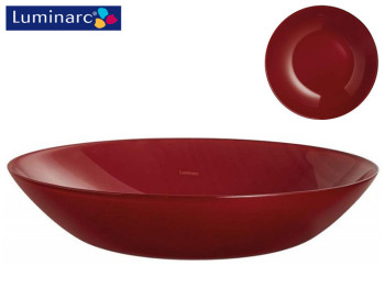 Тарелка суповая стеклянная Luminarc Arty Bordeaux 20см 600мл 15934